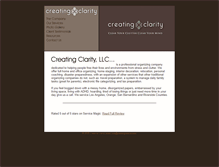 Tablet Screenshot of creating-clarity.com